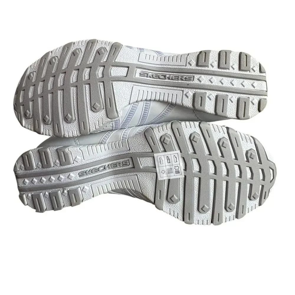 Skechers Bikers Dream Come True Women's 10 White Slip-On Sneaker SN 21140